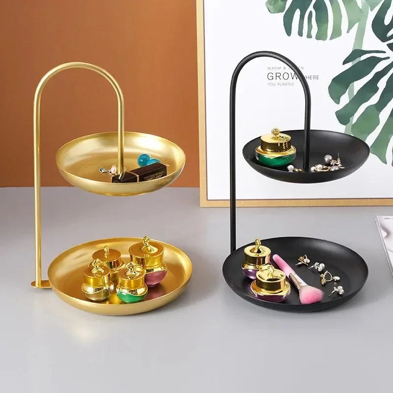 Bandeja de Ferro Minimalista para Decoração e Organização de Mesa Lenogue
