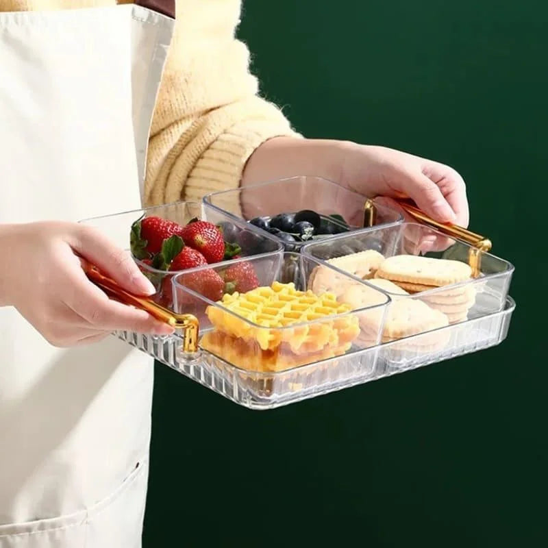 Bandeja Multifuncional para Lanches com Potes Organizadores Lenogue
