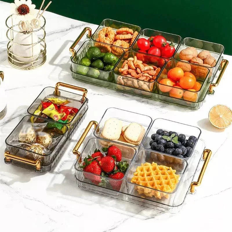 Bandeja Multifuncional para Lanches com Potes Organizadores Lenogue