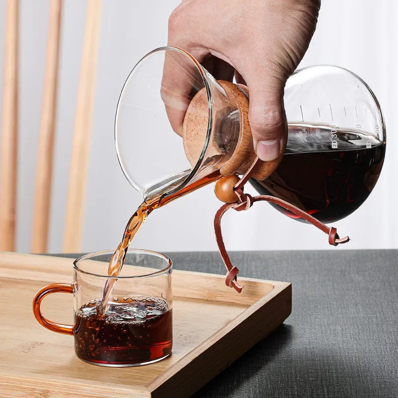 Cafeteira de Vidro Borossilicato com Filtro para Café Coado Lenogue