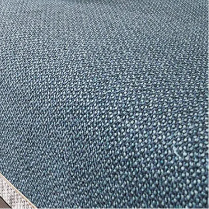 Capa de Sofá Antiderrapante em Algodão e Linho Azul Escuro Lenogue
