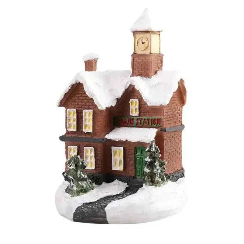 Casas Iluminadas de Natal para Decoração Festiva Lenogue