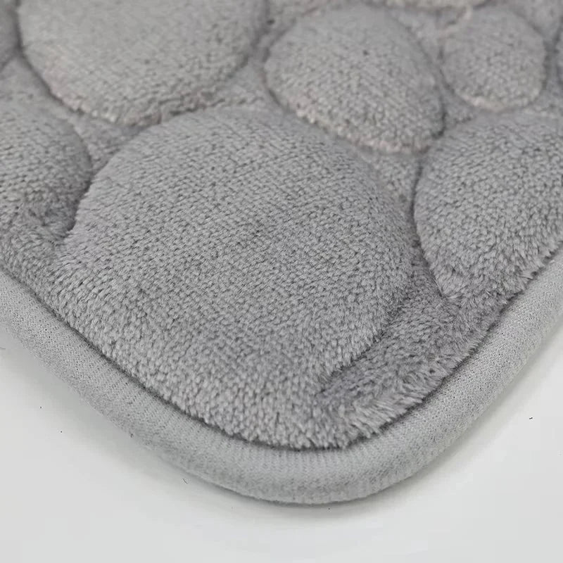 Conjunto de Tapetes Antiderrapantes 3 Peças para Banheiro Absorvente Lenogue