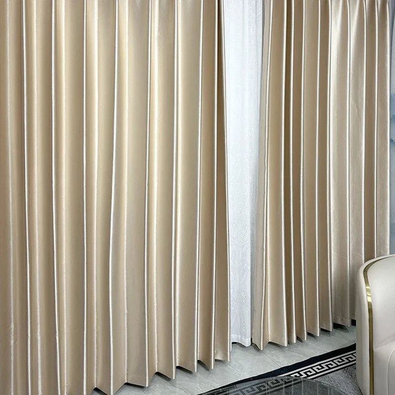 Cortina Blackout Acetinada com Ilhós Isolamento Térmico Lenogue