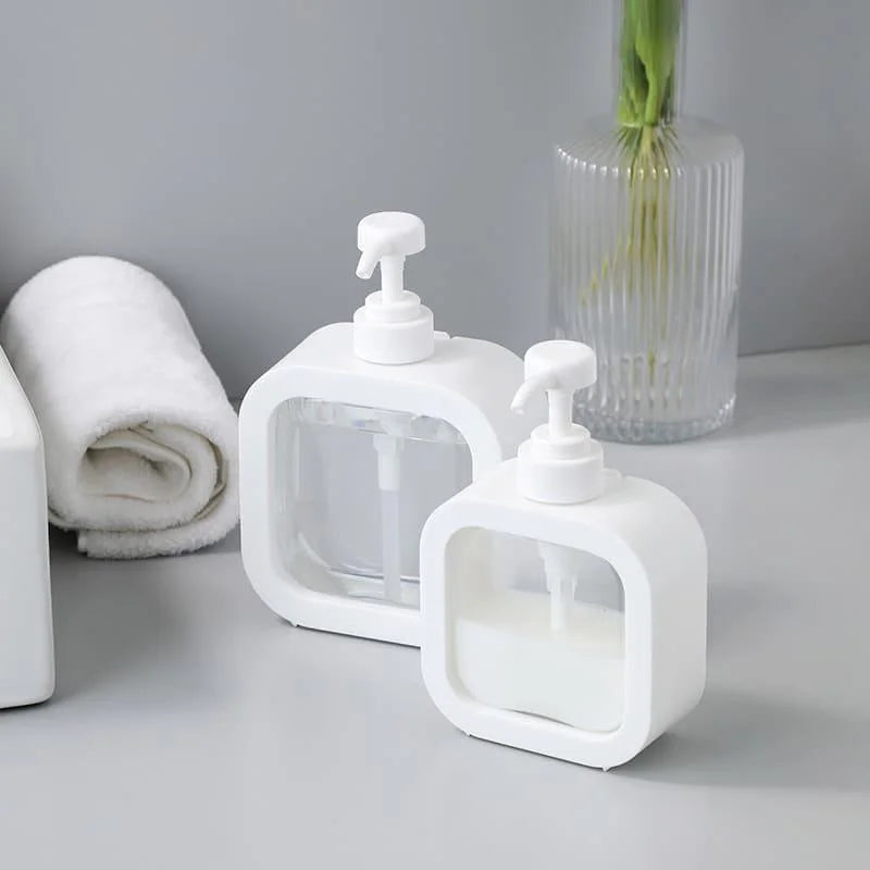 Dispenser de Sabonete Líquido Abs para Banheiro e Cozinha Lenogue Branco (300 Ml) / 1 Unidade