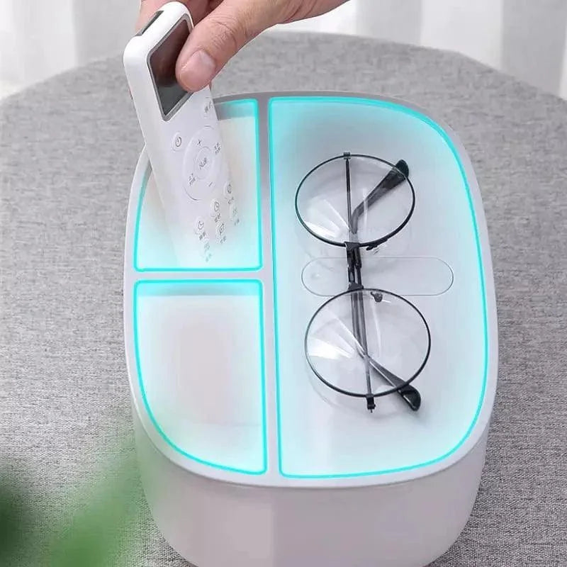 Dispenser Porta Lenço e Papel com Compartimento Multifuncional para Banheiro Lenogue
