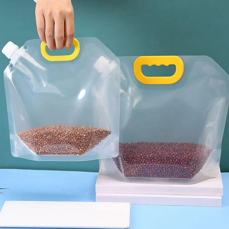 Kit 10 Sacos Dispenser para Armazenamento de Alimentos Lenogue
