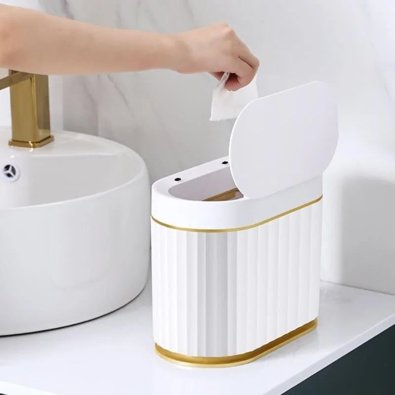 Lixeira Automática de Pia com Sensor para Banheiro e Cozinha Lenogue 5l