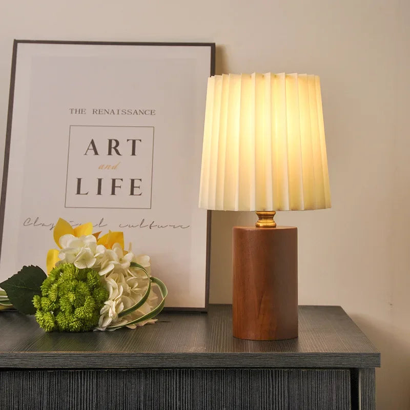 Luminária de Madeira com 3 Cores para Quarto e Sala Lenogue