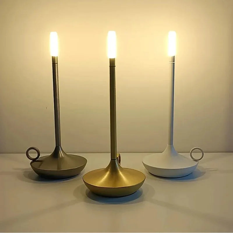 Luminária de Mesa Led sem Fio Recarregável para Decoração Noturna Lenogue