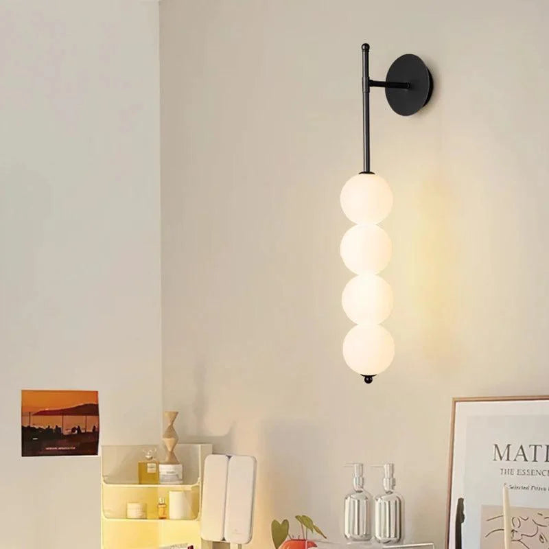 Luminária de Parede Led Minimalista Estilo Nórdico para Decoração Lenogue Preto