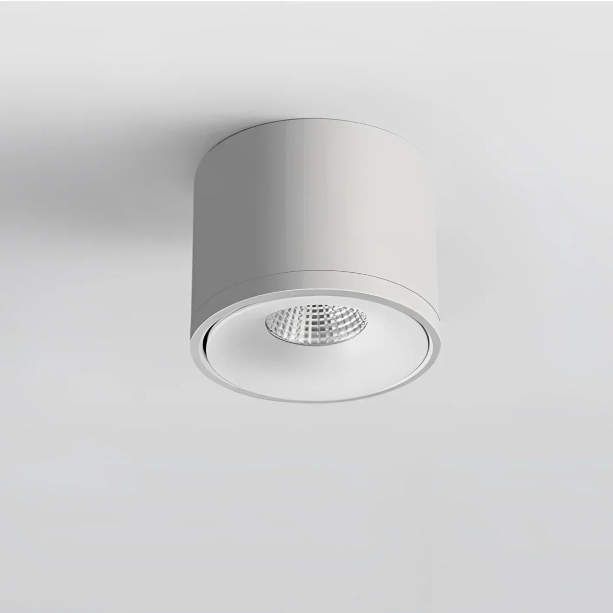Luminária de Teto Led Rotativa Dimerizável em Alumínio Moderno Lenogue Branco