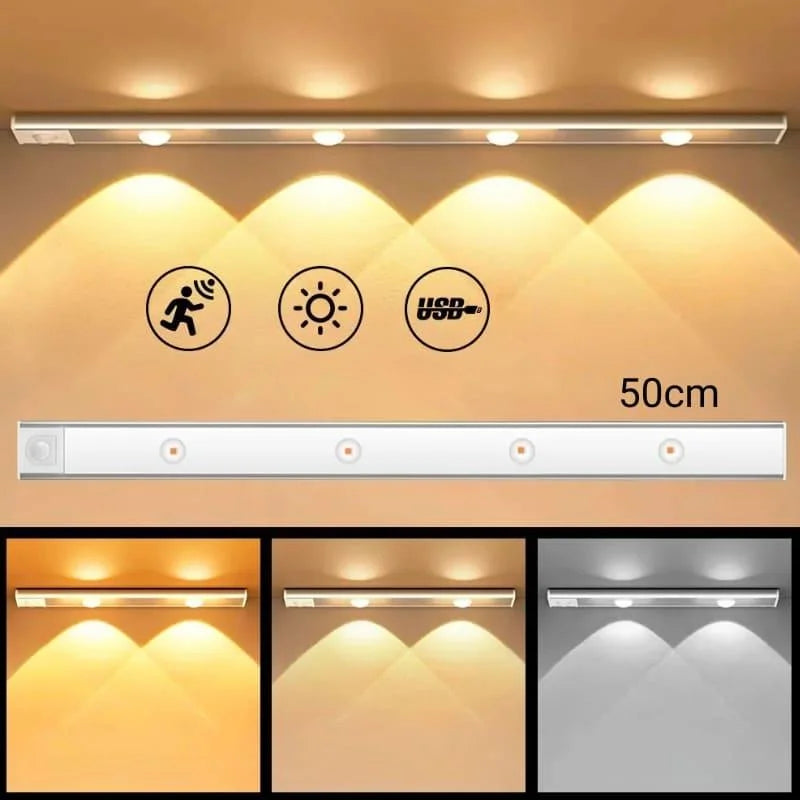 Luminária Led Magnética com Sensor de Movimento e Bateria Lenogue