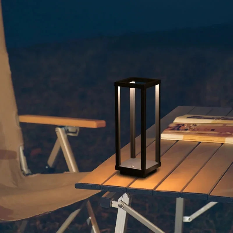 Luminária Led sem Fio com Toque e Bateria Recarregável Lenogue Preto