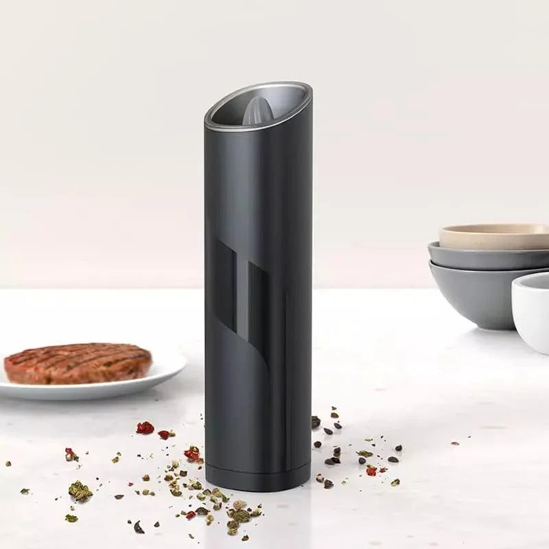 Moedor Elétrico de Pimenta e Temperos Aço Inox Lenogue Preto