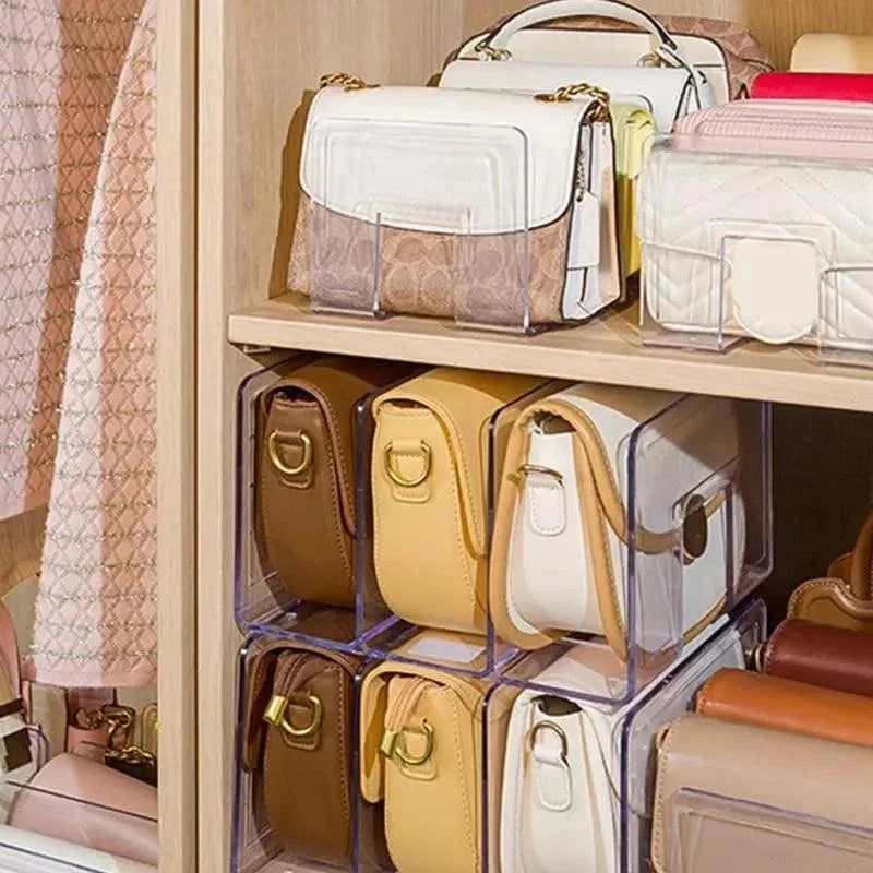 Organizador de Bolsas e Acessórios Acrílico Transparente Lenogue 3 Lugares