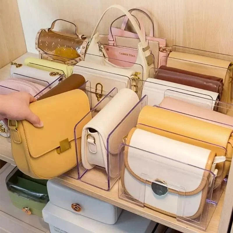 Organizador de Bolsas e Acessórios Acrílico Transparente Lenogue