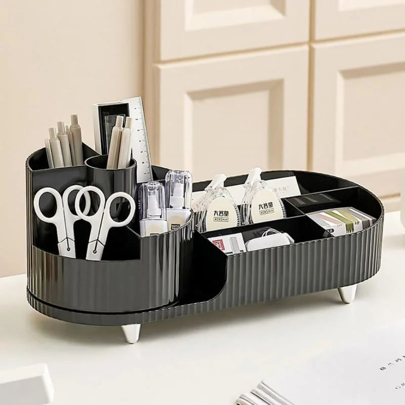 Organizador Porta Pincéis de Maquiagem com Divisórias e Estilo Lenogue