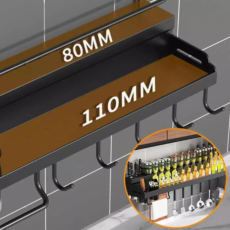 Prateleira Multifuncional para Cozinha em Aço Inox Lenogue