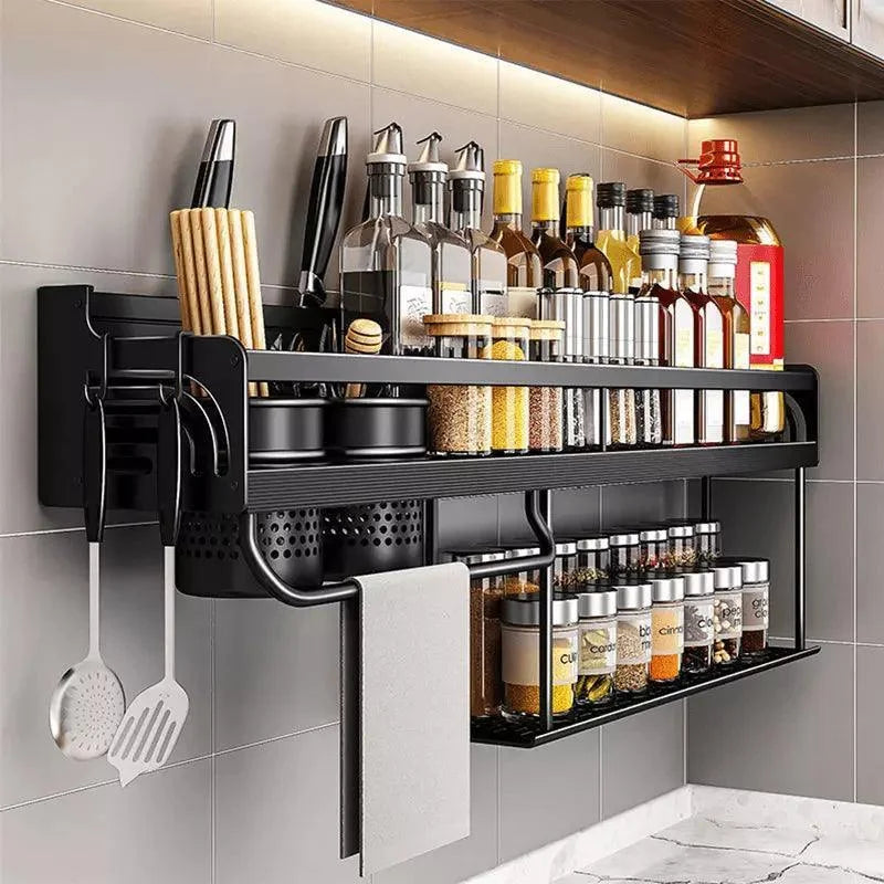 Prateleira Multifuncional para Cozinha em Aço Inox Lenogue Plataforma 50cm