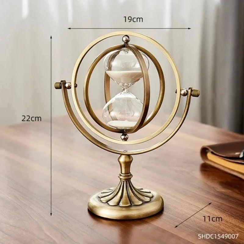 Relógio Ampulheta de Areia Estilo Nórdico para Decoração Lenogue