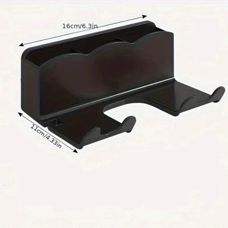 Suporte para Secador de Cabelo sem Perfuração Fixação Adesiva Lenogue
