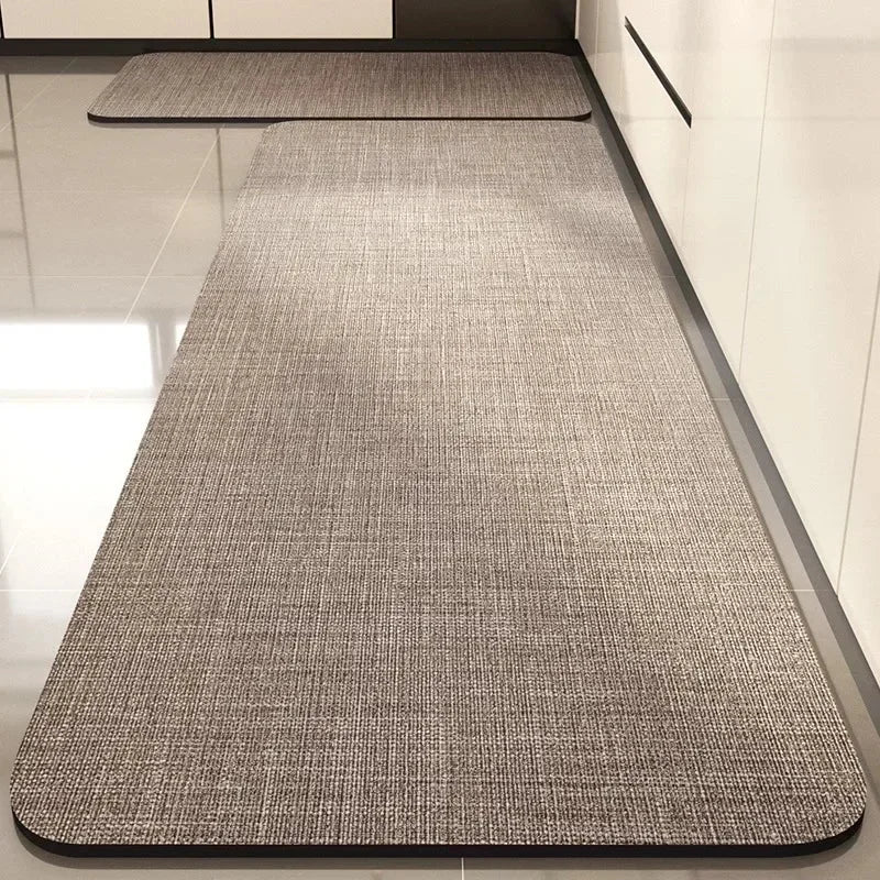 Tapete Antiderrapante Absorvente para Cozinha e Banheiro Lenogue Bege (mod. 01) / 50 x 80 Cm