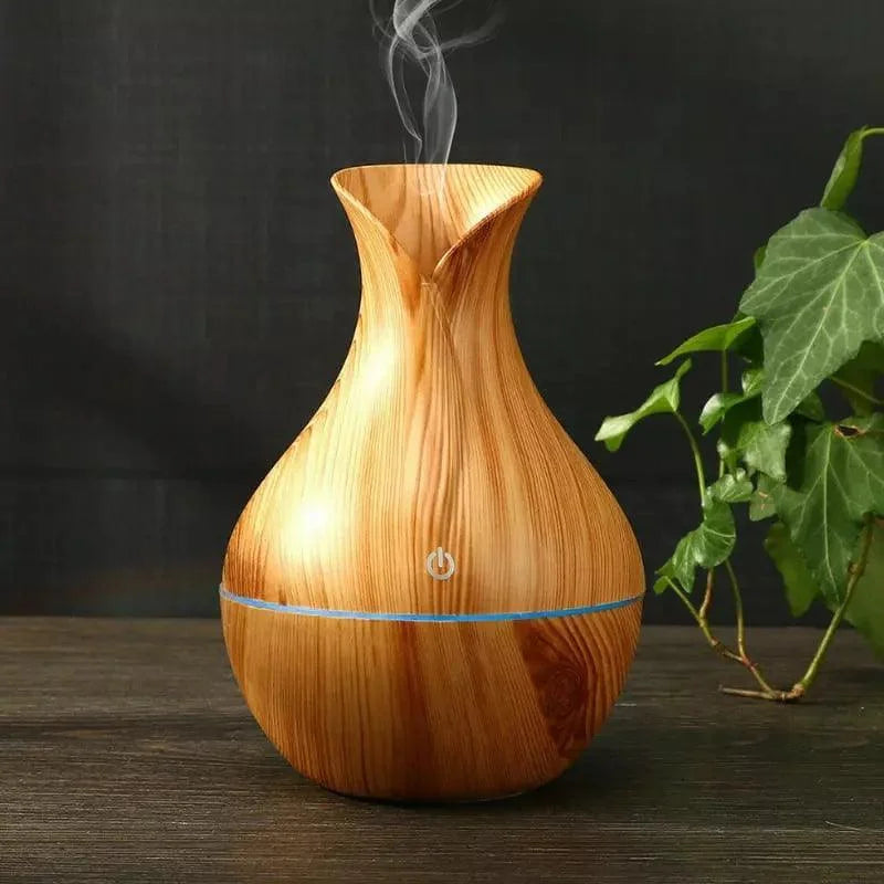 Umidificador Difusor de Ar Silencioso para Aromaterapia Lenogue Madeira Clara