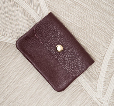 Wallet Lisa Small REAL LEATHER Bordeaux