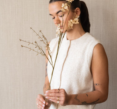Kunstblumen Jasmin Beige