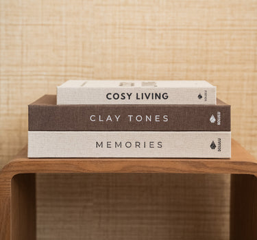 Deko / Aufbewahrungsbuch Cosy Living Leinen