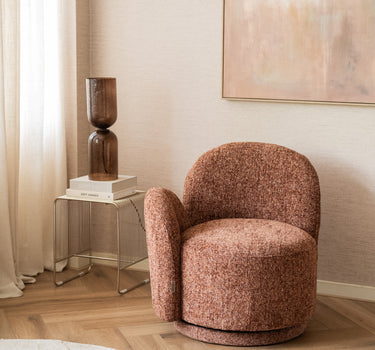 Dutchbone Draaifauteuil Ruby Mist