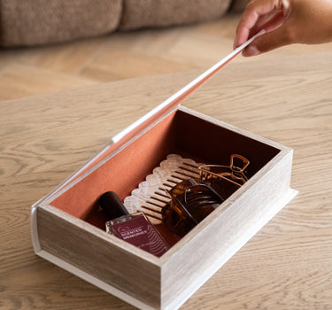 Storage Book Simple Cream