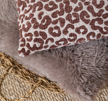 Kissen Mats Fluffy Taupe