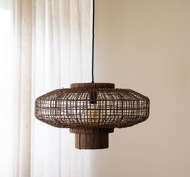 Handgevlochten Hanglamp Paldor Rotan