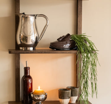 Blumentopf Loafer Keramik Braun