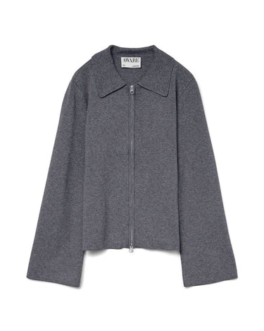 Aware Hanna Knit Cardigan Dark Grey Melange - Things I Like Things I Love