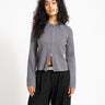 Aware Hanna Knit Cardigan Dark Grey Melange - Things I Like Things I Love