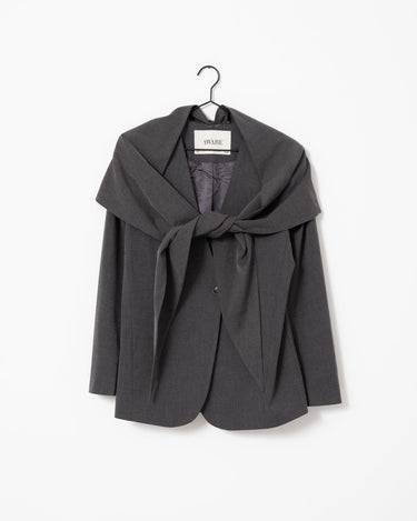 Aware Noerrebro V-Neck Blazer Grey Melange - Things I Like Things I Love