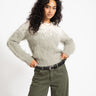 Aware Stroget O-Neck Knit Fog Groen/Birch - Things I Like Things I Love