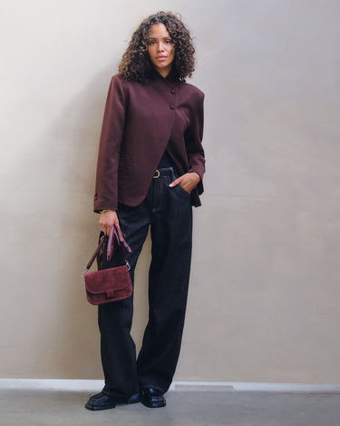 Bag Flora REAL SUEDE Bordeaux - Things I Like Things I Love