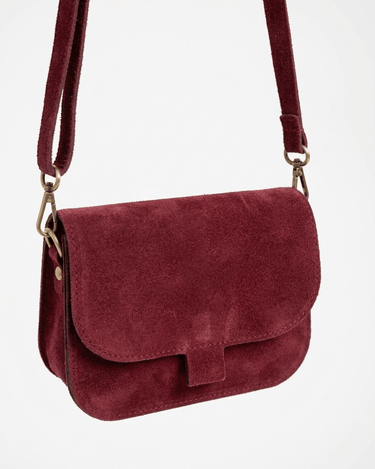 Bag Flora REAL SUEDE Bordeaux - Things I Like Things I Love