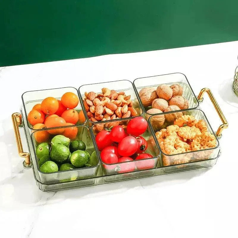 Bandeja Multifuncional para Lanches com Potes Organizadores Lenogue