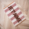 Bath Mat Je T'aime Striped - Things I Like Things I Love