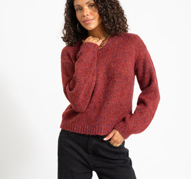 Beany O-Neck Knit Rhubarb - Things I Like Things I Love