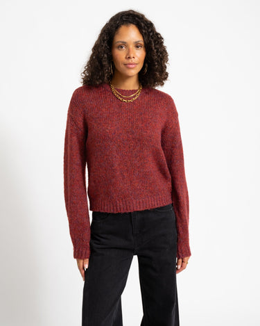 Beany O-Neck Knit Rhubarb - Things I Like Things I Love