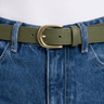 Belt Suus Classic REAL LEATHER Olive Groen - Things I Like Things I Love