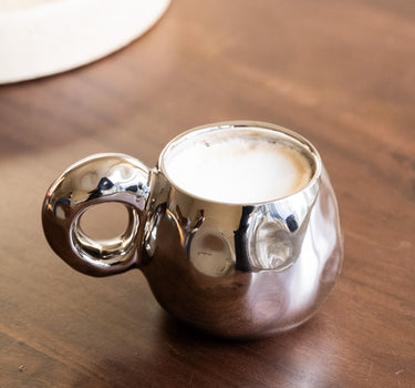 Bloomingville - Mug Orbit Silver - Things I Like Things I Love
