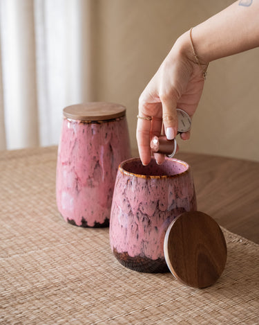 Bloomingville Storage Jar Rayen Pink - Things I Like Things I Love