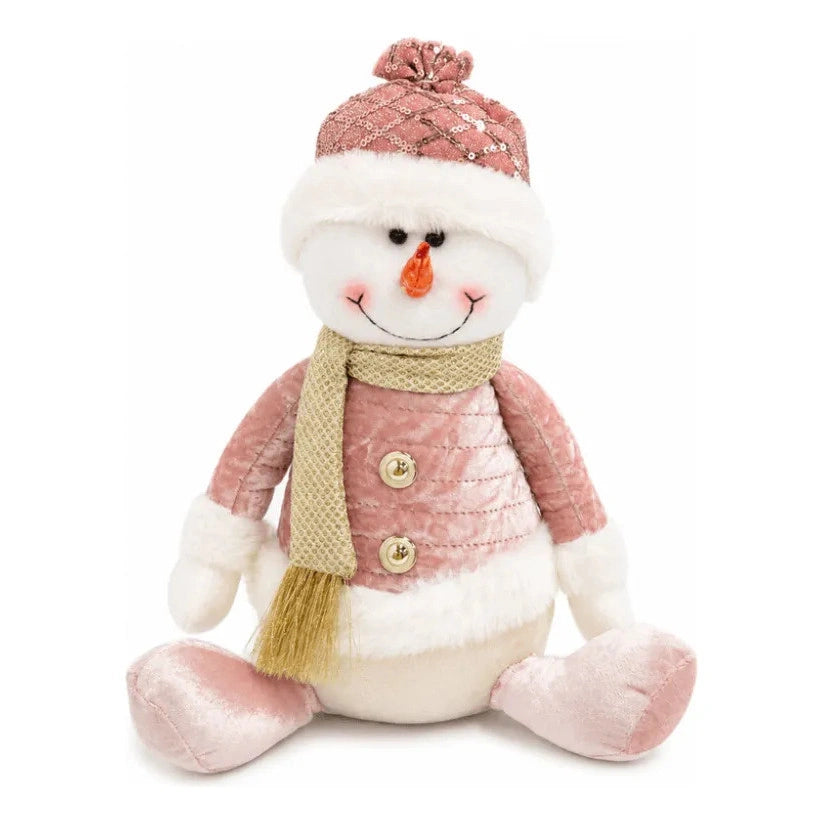Boneco de Neve Sentado Parfum Pelúcia Candy Color Lenogue